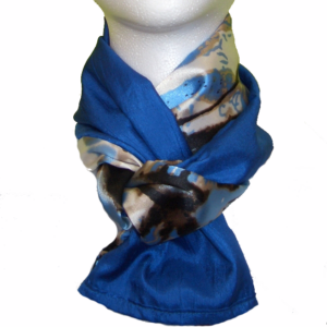 Reversible Scarf Royal Butterfly double wrap