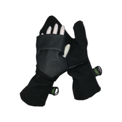Turtle Gloves Aqua-Flip Mittens Weather Protect Black