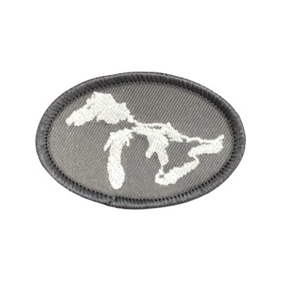Great Lakes Logo Patch gray and white