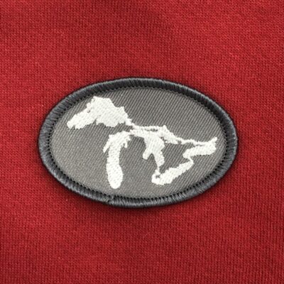 Great Lakes Logo Patch gray and white