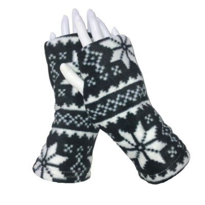 Fingerless Gloves Nordic Ski Patterns