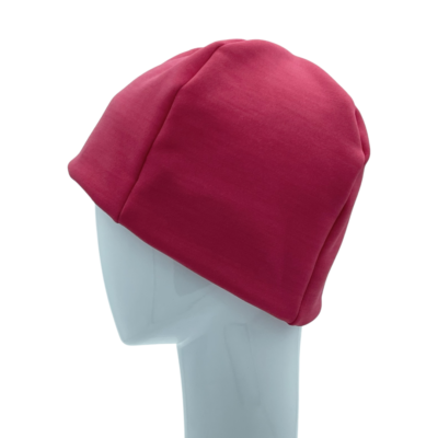 Beanie Hat Pink and Rose Fleece Lining
